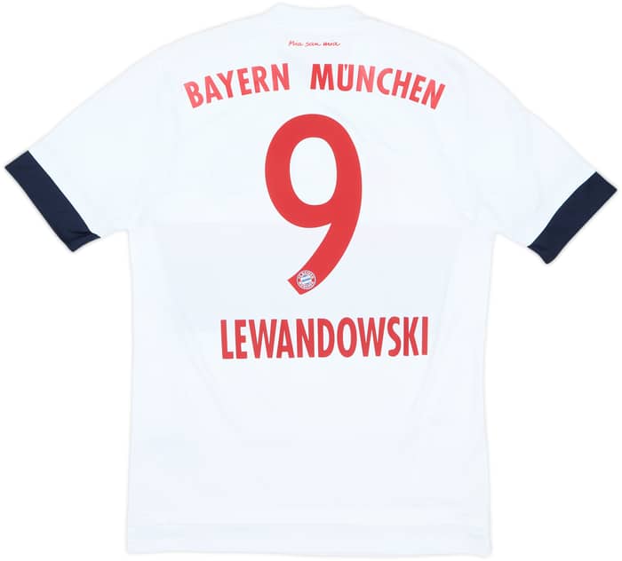 2015-16 Bayern Munich Away Shirt Lewandowski #9 - 8/10 - (S)