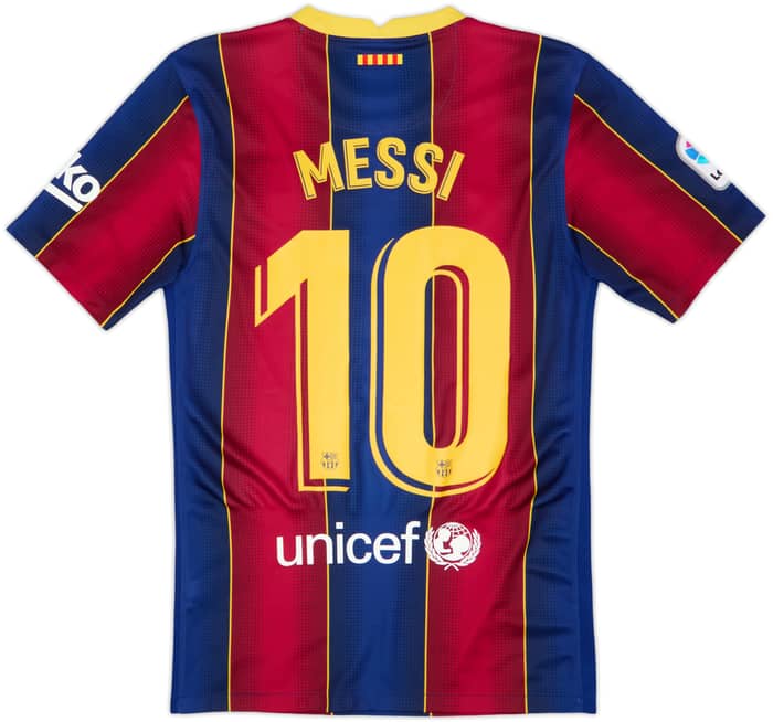 2020-21 Barcelona Home Shirt Messi #10 - 8/10 - (XS)