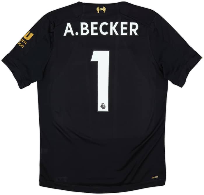 2019-20 Liverpool GK S/S Shirt A.Becker #1 - 7/10 - (S)