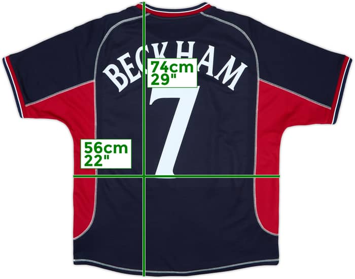 2000-01 Manchester United Third Shirt Beckham #7 - 8/10 - (L)