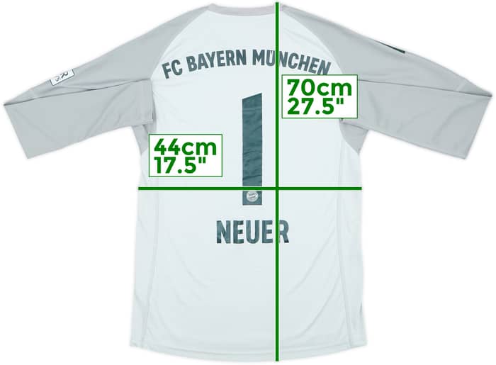 2018-19 Bayern Munich Camiseta de Portero Neuer #1 - 9/10 - (XL.Niños)