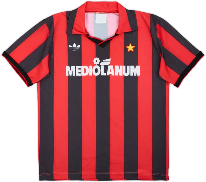 1990-91 AC Milan Home Shirt - 7/10 - (S)
