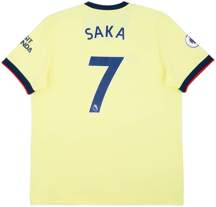2021-22 Arsenal Away Shirt Saka #7 - 8/10 - (XL)