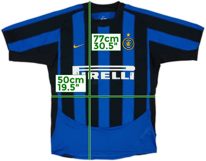 2003-04 Inter de Milán Camiseta Local - 5/10 - (M)