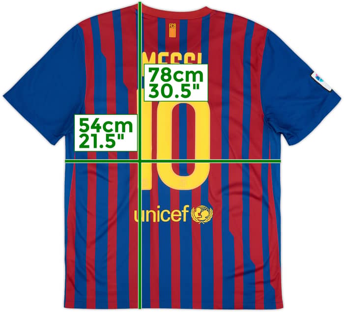 2011-12 Barcelona Home Shirt Messi #10 - 5/10 - (L)