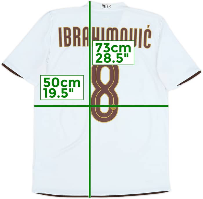 2008-09 Inter Milan Away Shirt Ibrahimovic #8 - 7/10 - (M)