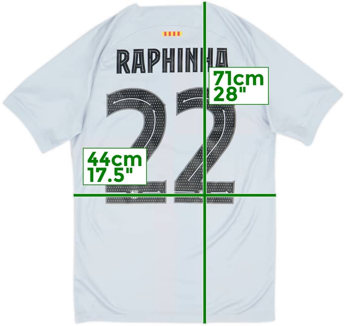 Camiseta de la tercera equipación del Barcelona 2022-23 Raphinha #22 - 8/10 - (S)