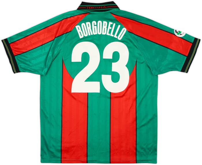 2001-02 Ternana Match Issue Home Shirt Borgobello #23