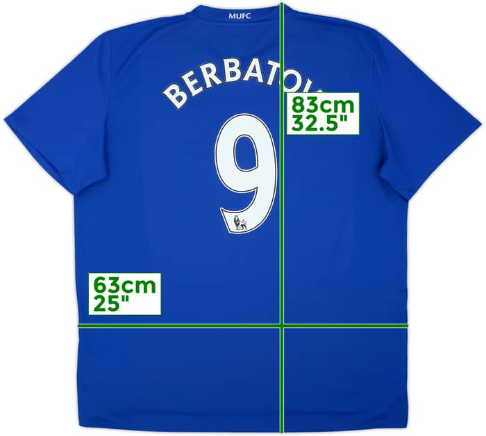 2008-09 Manchester United Third Shirt Berbatov #9 - 6/10 - (XXL)