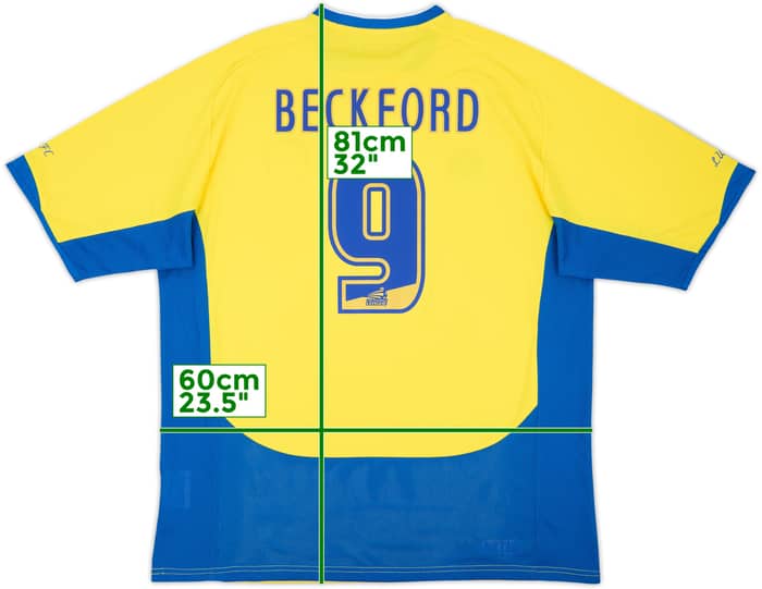 2007-08 Leeds United Away Shirt Beckford #9 - 6/10 - (XL)