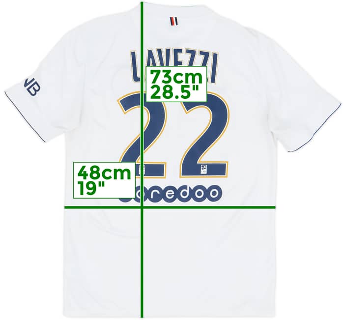 2014-15 Paris Saint-Germain Away Shirt Lavezzi #22 - 8/10 - (M)