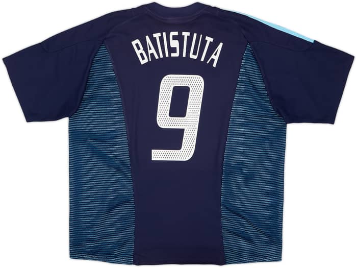 2002-04 Argentina Away Shirt Batistuta #9 - 8/10 - (XXL)