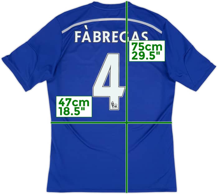 2014-15 Chelsea Home Shirt Fabregas #4 - 8/10 - (L)