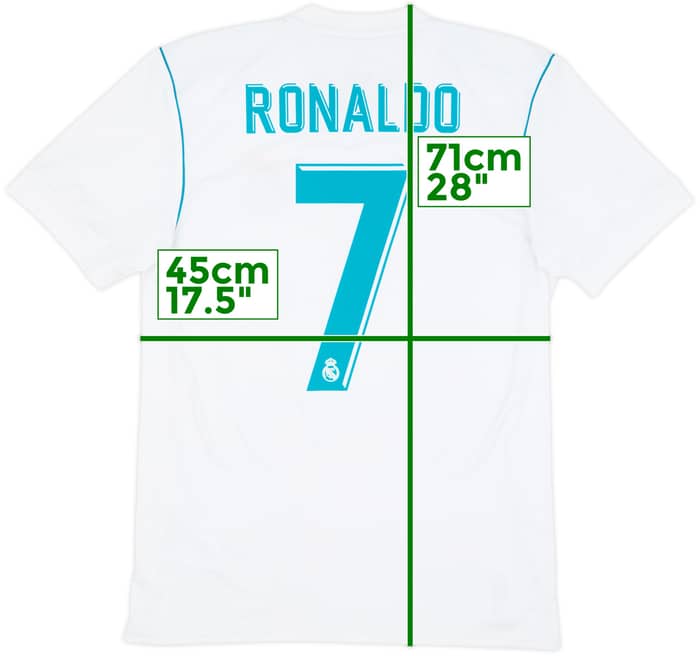 2017-18 Real Madrid Camiseta Local Ronaldo #7 - 7/10 - (S)
