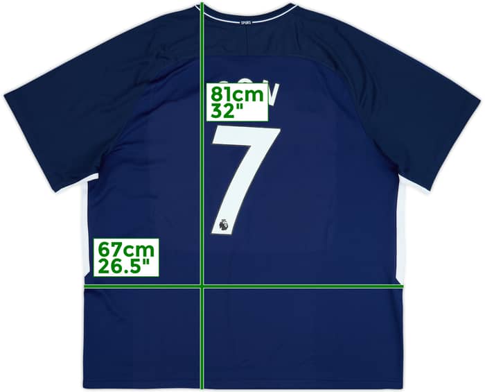 2017-18 Tottenham Away Shirt Son #7 - 8/10 - (3XL)