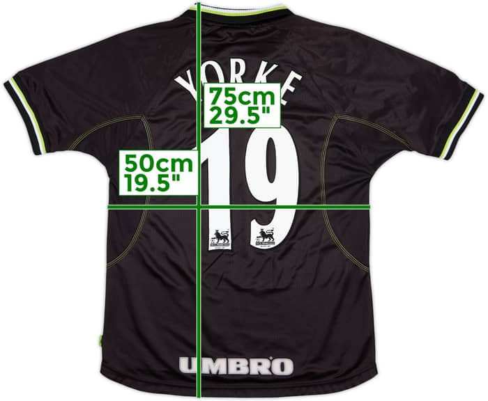 1998-99 Manchester United Third Shirt Yorke #19 - 8/10 - (M)