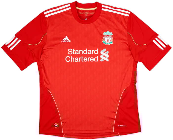 2010-12 Liverpool Home Shirt Gerrard #8 - 9/10 - (XL)