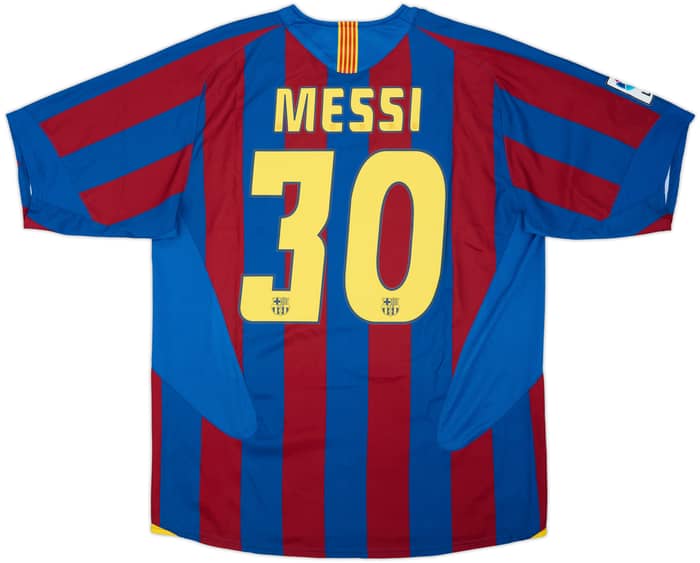 2005-06 Barcelona Home Shirt Messi #30 - 8/10 - (L)
