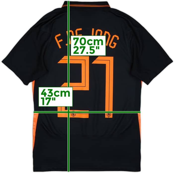 2020-22 Netherlands Away Shirt F.DeJong #21 - 8/10 - (S)