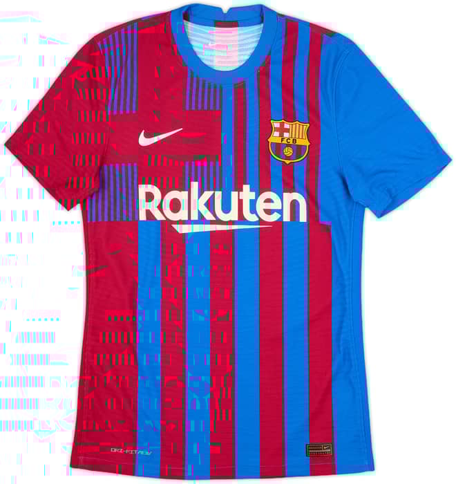 2021-22 Barcelona Authentic Home Shirt - 10/10 - (S)
