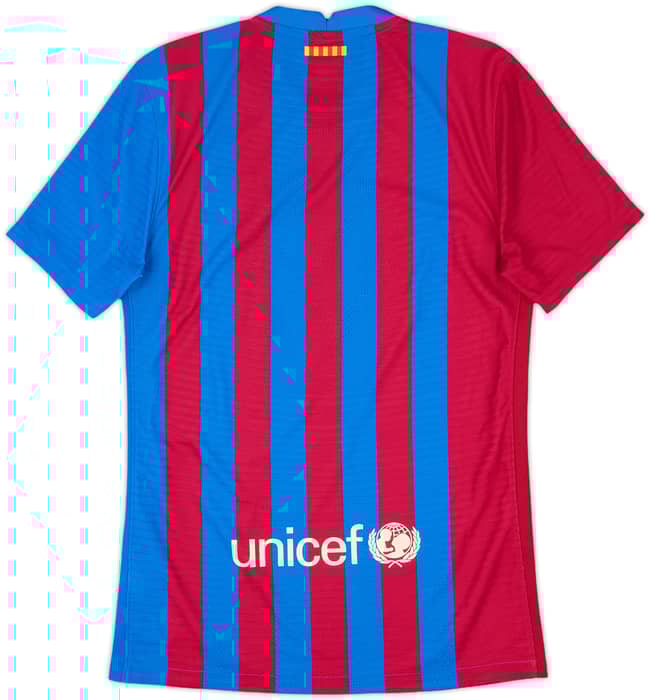 2021-22 Barcelona Authentic Home Shirt - 10/10 - (S)