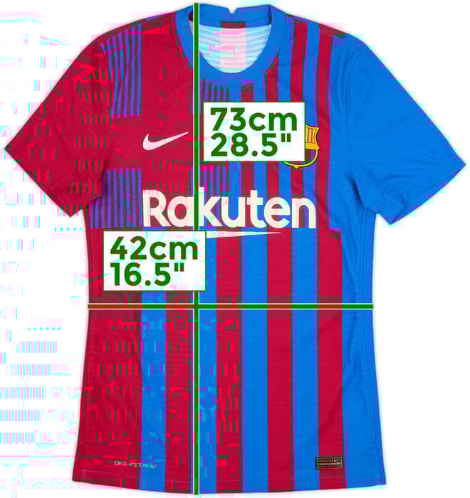 2021-22 Barcelona Authentic Home Shirt - 10/10 - (S)