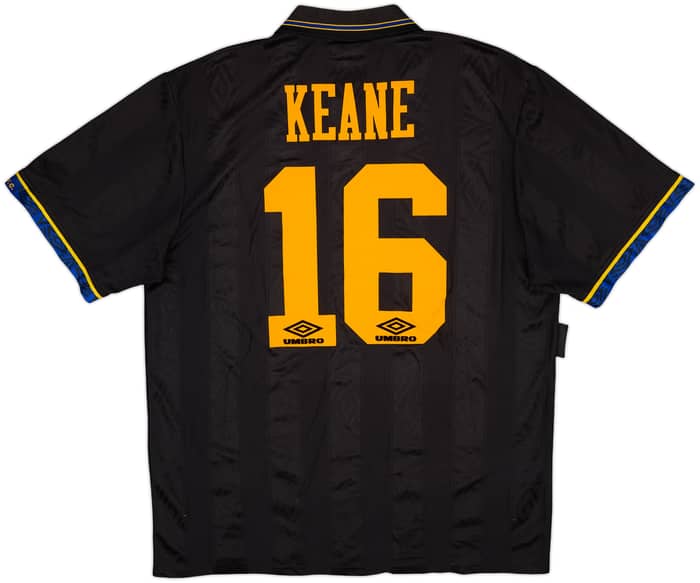 1993-95 Manchester United Away Shirt Keane #16 - 7/10 - (XL)