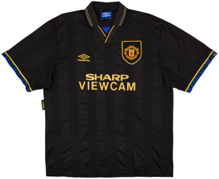 1993-95 Manchester United Away Shirt Keane #16 - 7/10 - (XL)