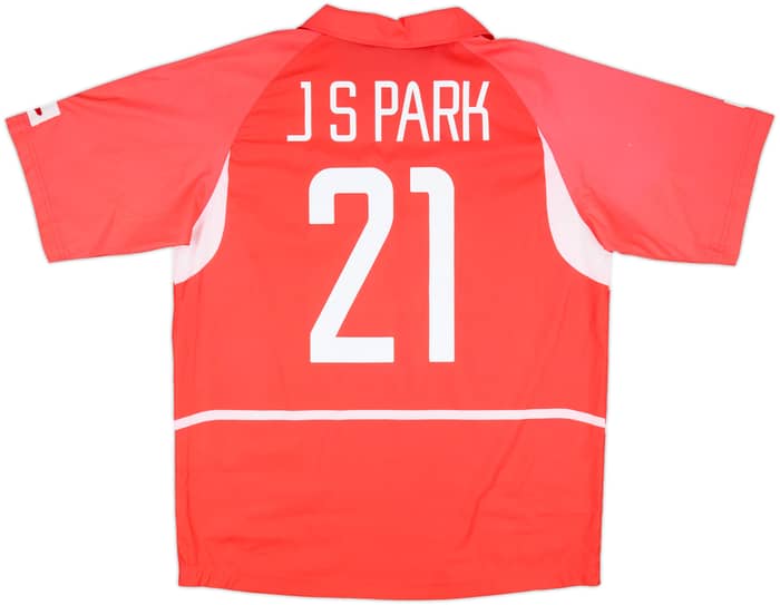 2002-03 South Korea Home Shirt J.S.Park #21 - 10/10 - (L)