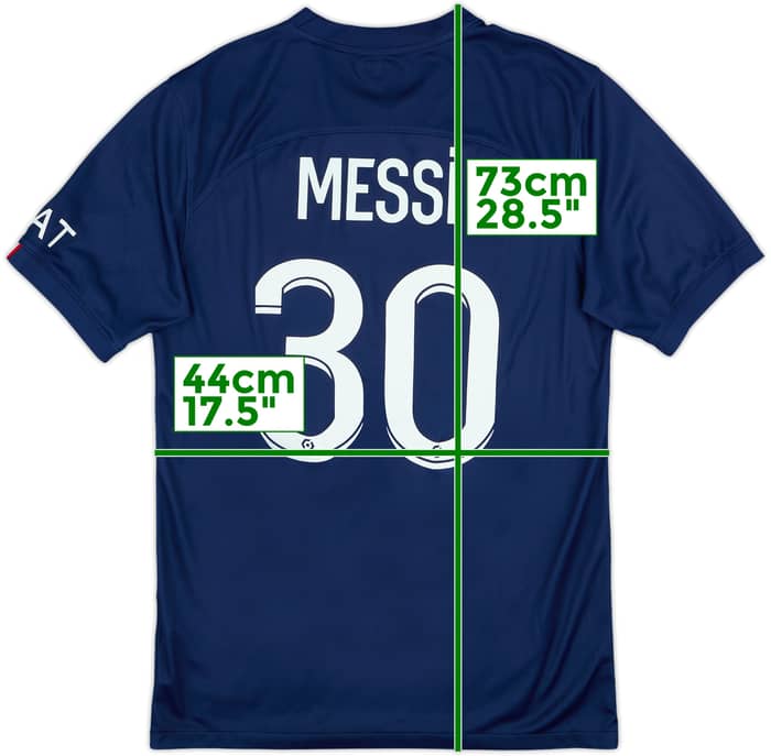 2022-23 Paris Saint-Germain Home Shirt Messi #30 - 7/10 - (S)