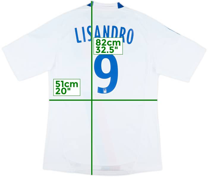 2010-11 Lyon Home Shirt Lisandro #9 - 10/10 - (M)