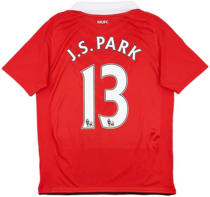 2010-11 Manchester United Home Shirt J.S.Park #13 - 8/10 - (XL.Boys)