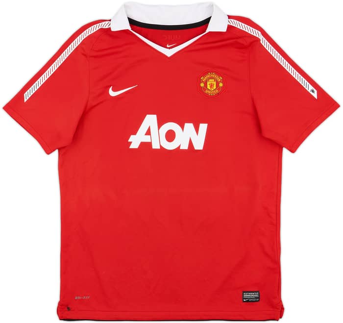 2010-11 Manchester United Home Shirt J.S.Park #13 - 8/10 - (XL.Boys)