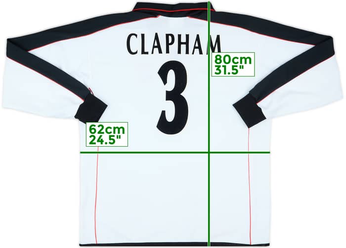 2001-02 Ipswich Match Issue UEFA Cup Away L/S Shirt Clapham #3