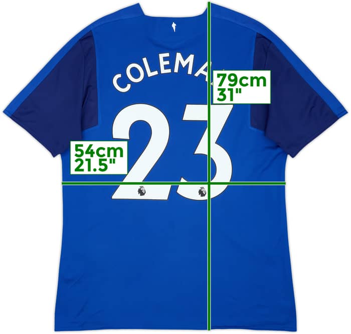 2017-18 Everton Home Shirt Coleman #23 - 8/10 - (XL)