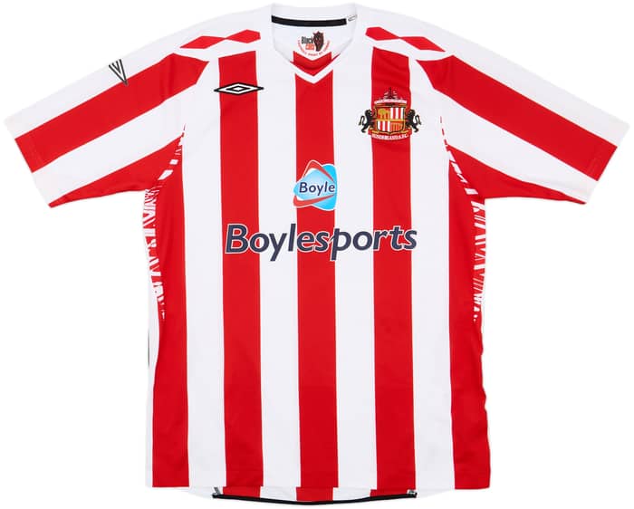 2007-08 Sunderland Home Shirt Yorke #19 - 9/10 - (L)