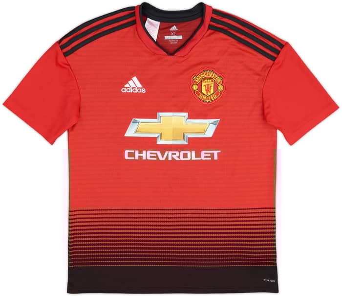 2018-19 Manchester United Home Shirt Lukaku #9 - 9/10 - (XL.Boys)