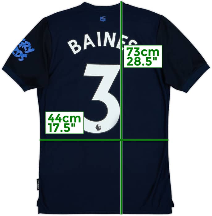2019-20 Everton Third Shirt Baines #3 - 9/10 - (S)