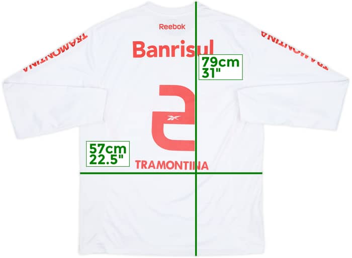 2011 Internacional Away L/S Shirt #2 - 7/10 - (L)