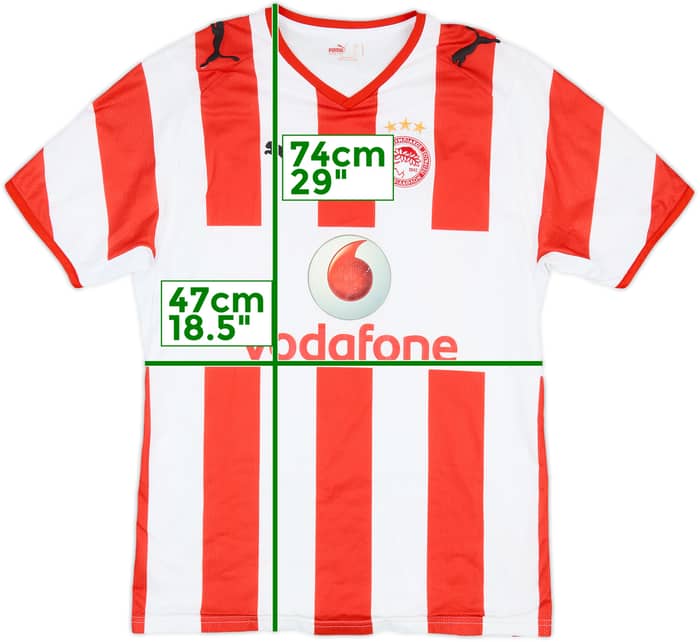 2008-09 Olympiacos Home Shirt - 7/10 - (M)
