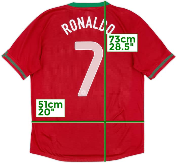 2012-13 Portugal Home Shirt Ronaldo #7 - 8/10 - (M)