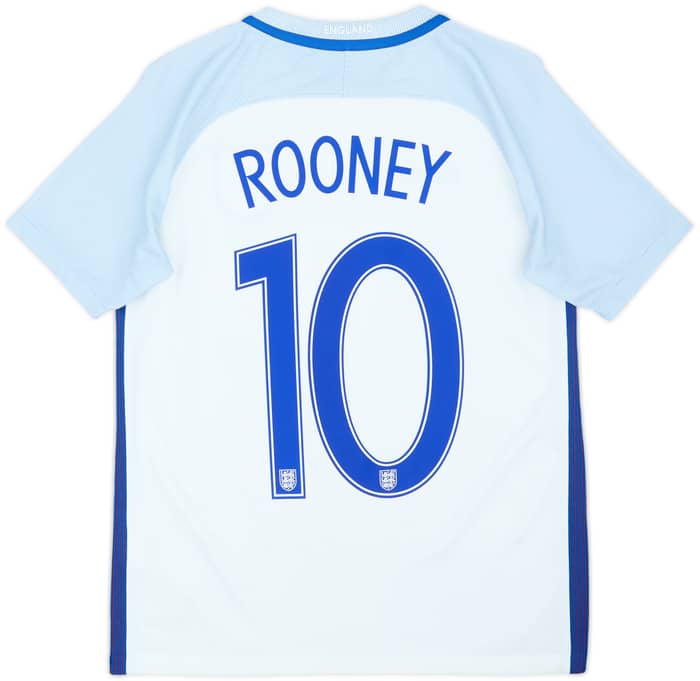 2016-17 England Home Shirt Rooney #10 - 9/10 - (L.Boys)