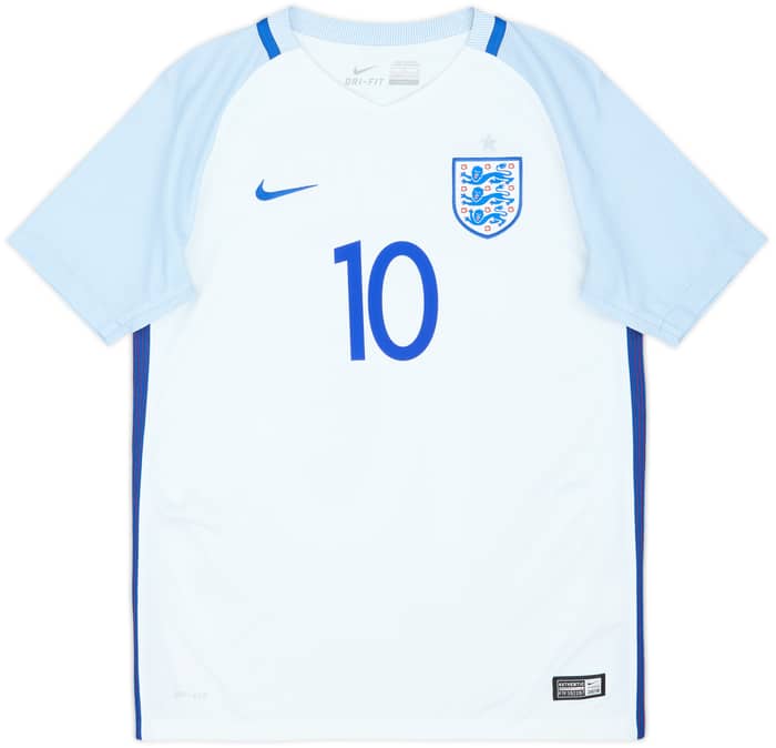 2016-17 England Home Shirt Rooney #10 - 9/10 - (L.Boys)