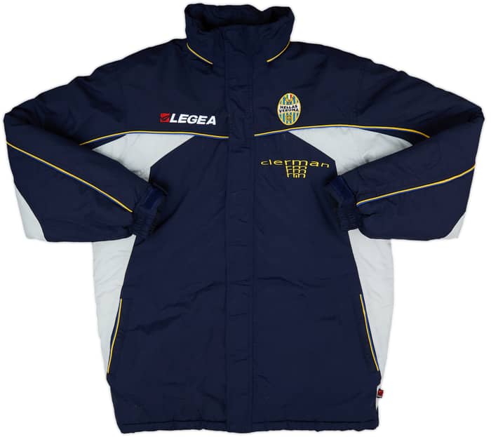 2003-04 Hellas Verona Legea Hooded Padded Bench Coat - 8/10 - (XL)