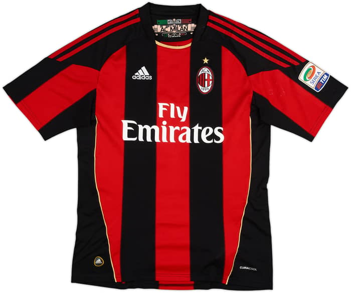 2010-11 AC Milan Home Shirt Ibrahimovic #11 - 4/10 - (M)