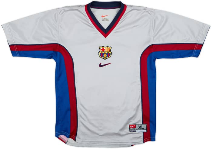 1999-01 Barcelona Away Shirt Rivaldo #11 - 8/10 - (15-16 Years)