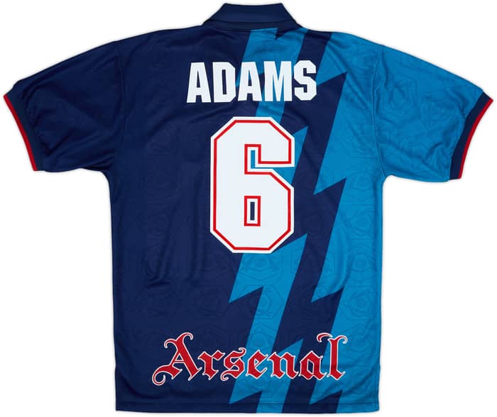 1995-96 Arsenal Away Shirt Adams #6 - 6/10 - (M)