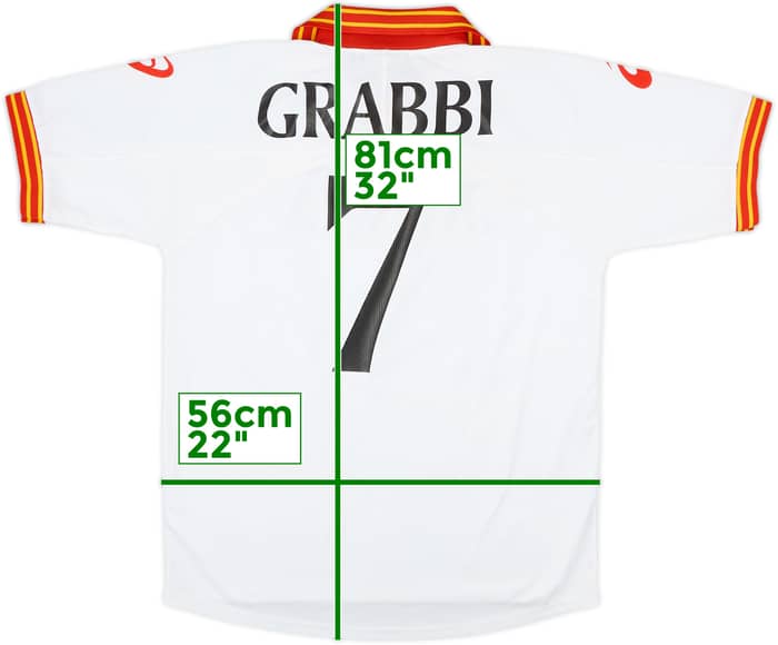 2001-02 Messina Home Shirt Grabbi #7 - 8/10 - (M)