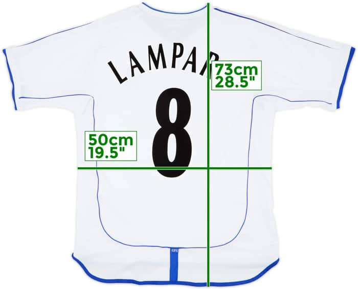 2001-03 Chelsea Away Shirt Lampard #8 - 8/10 - (M)