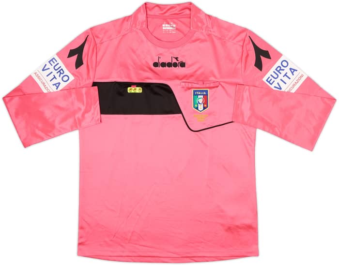 2017-18 Italy Diadora Referee L/S Shirt - 8/10 - (L)
